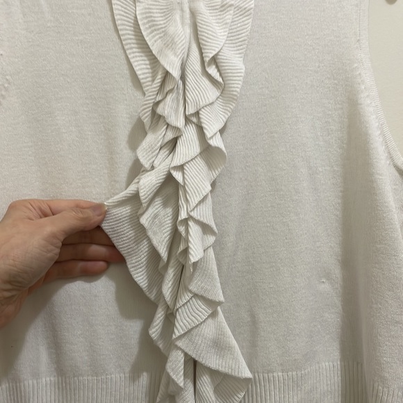 Isaac Mizrahi sleeveless sweater (sz l) - Picture 7 of 10